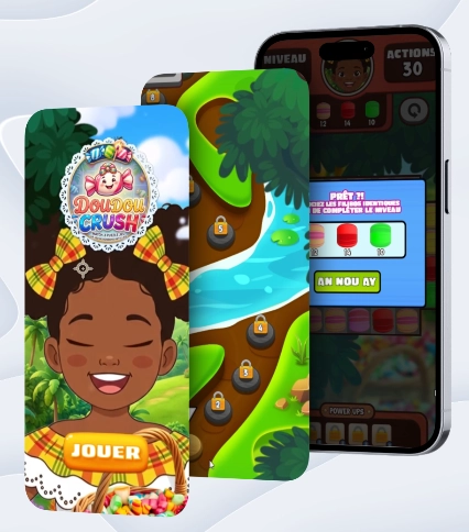 Doudou Crush — écran de jeu reskiné