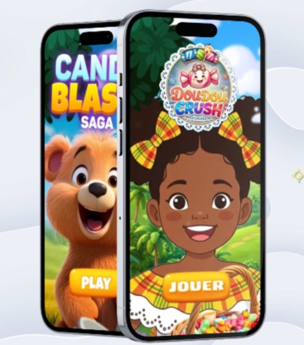 Doudou Crush — écran de jeu reskiné
